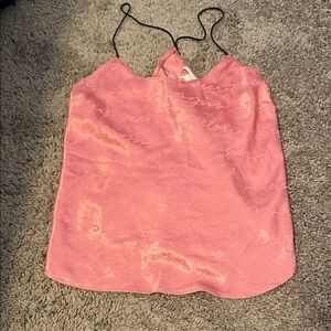 Victoria's Secret Pink Camisole with Script Design